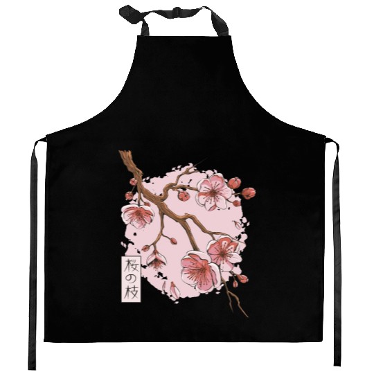 Springtime Sakura Serenity Kitchen Aprons