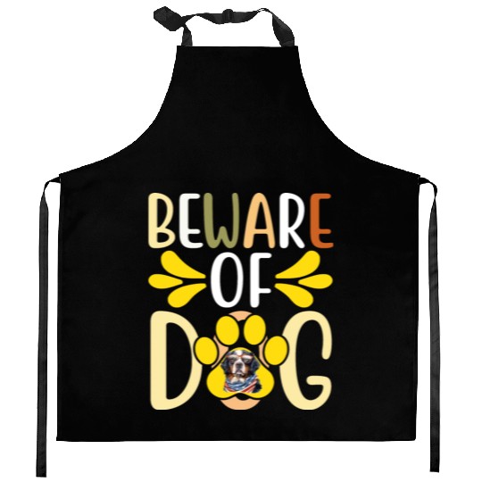 Beware Of Dog Kitchen Aprons