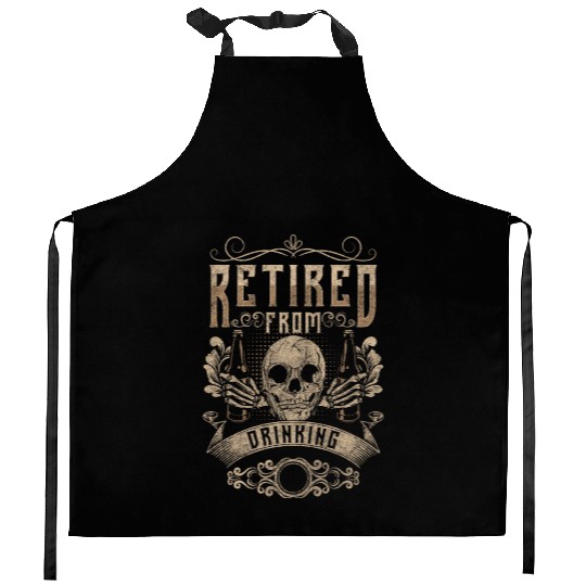 Alcohol Quitting Drinking New Start Kitchen Aprons