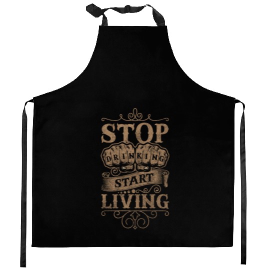 Alcohol No Thanks Life Kitchen Aprons