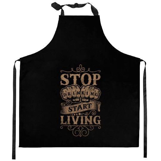 Alcohol No Thanks Life Kitchen Aprons