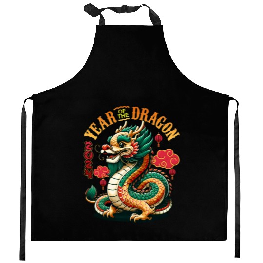 Dragon Year 2024 Embrace Lunar New Year Prosperity Kitchen Aprons