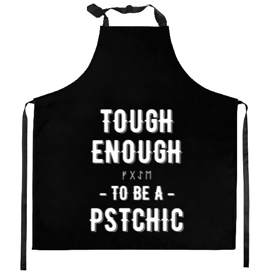 Tough Enough To Be A Psychic Celestial Card Kitchen Aprons