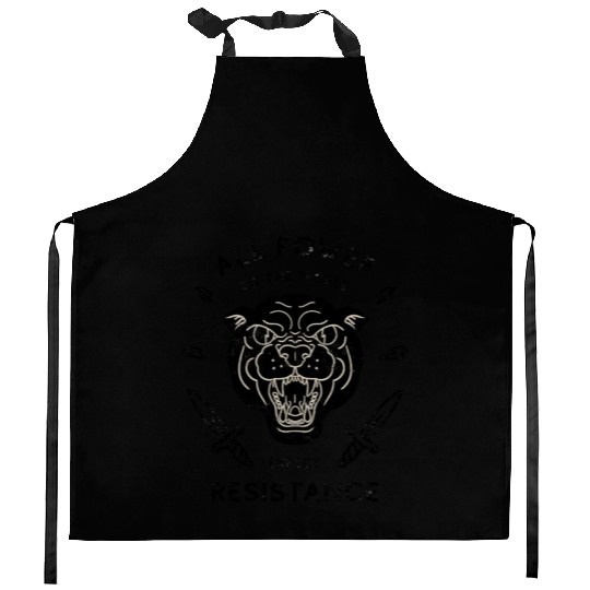 Black Panther All Power to the People Expect Kitchen Aprons
