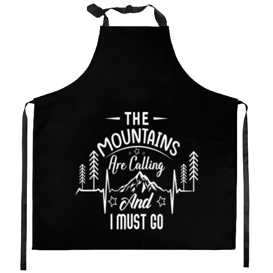 The Mountains are Calling | Hiking | Wanderlust Kitchen Aprons
