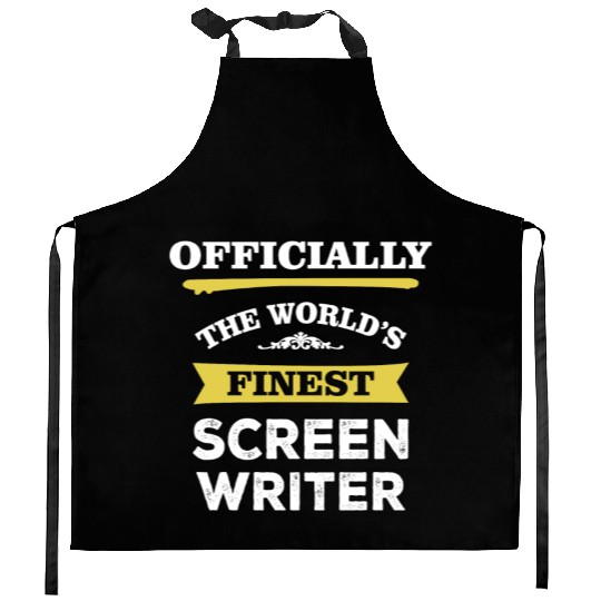 The World's Finest Screen Writer Kitchen Aprons