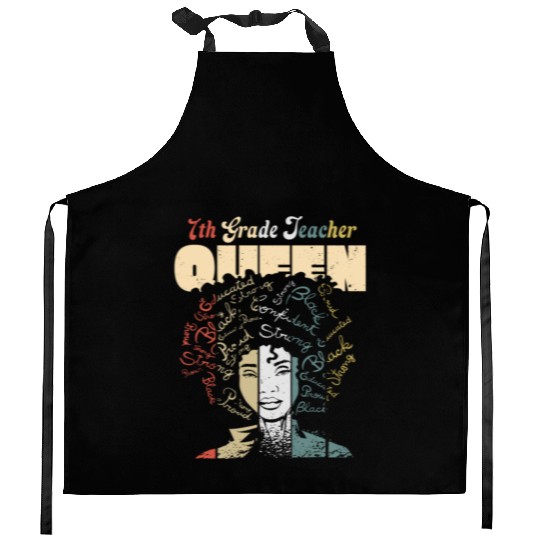 7th Grade Teacher Black History Month Kitchen Aprons