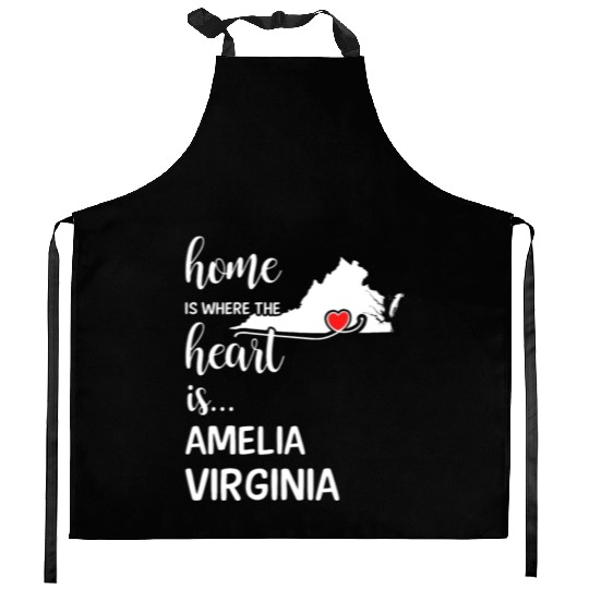 Amelia County Virginia Is Where My Heart Is Gift Kitchen Aprons