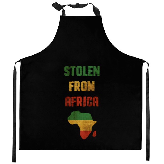 Funny African humor, "stolen from africa" Kitchen Aprons