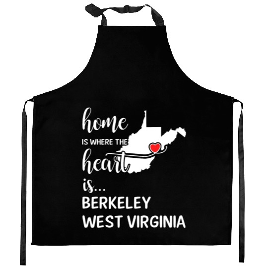 Berkeley County West Virginia Is Where My Heart Is Kitchen Aprons