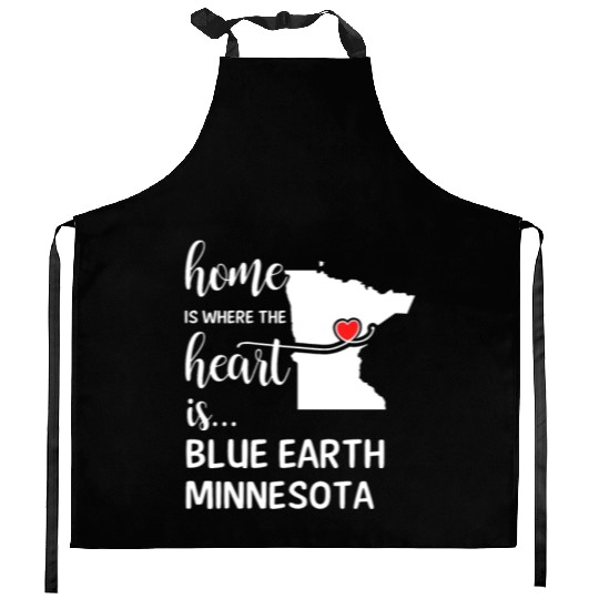 Blue Earth County Minnesota Is Where My Heart Is Kitchen Aprons