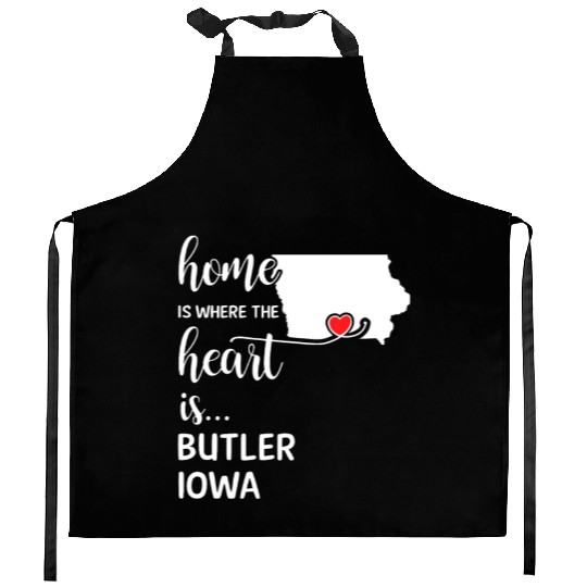 Butler County Iowa Is Where My Heart Is Gift Kitchen Aprons