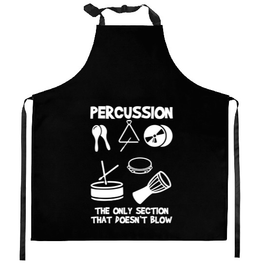 Drummer Marching Band Orchestra Percussion Kitchen Aprons