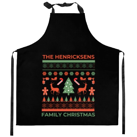 The Henricksens Family Christmas 2024 ho ho ho Kitchen Aprons