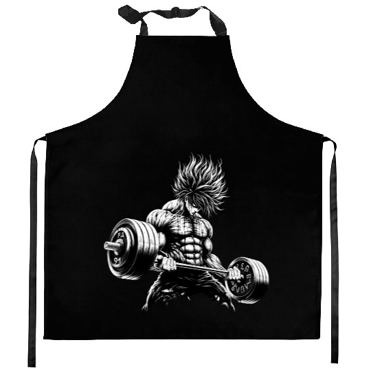 Gym anime Warrior Workout Kitchen Aprons