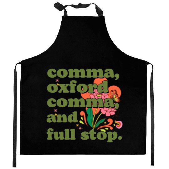 Oxford comma. For grammar students and teachers Kitchen Aprons