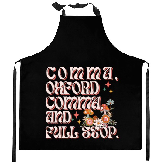 Oxford comma. For grammar students and teachers Kitchen Aprons