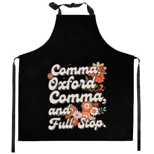 Oxford comma. For grammar students and teachers Kitchen Aprons