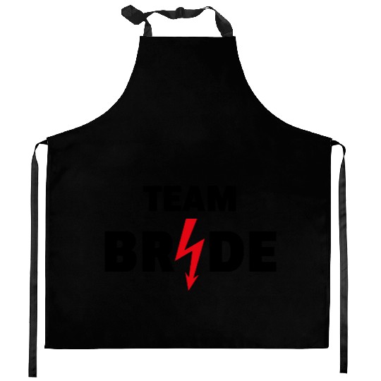 Team Bride Flash (Hen Night Party / 2C POS) Kitchen Aprons