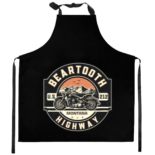 Beartooth Highway US 212 Kitchen Aprons