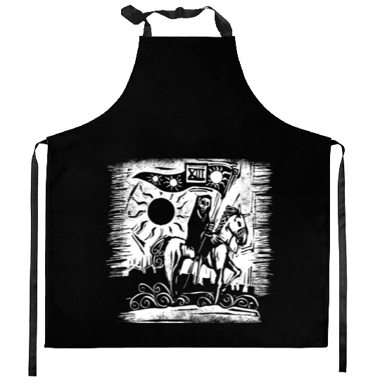 Tarot Death Card Blackcraft Kitchen Aprons