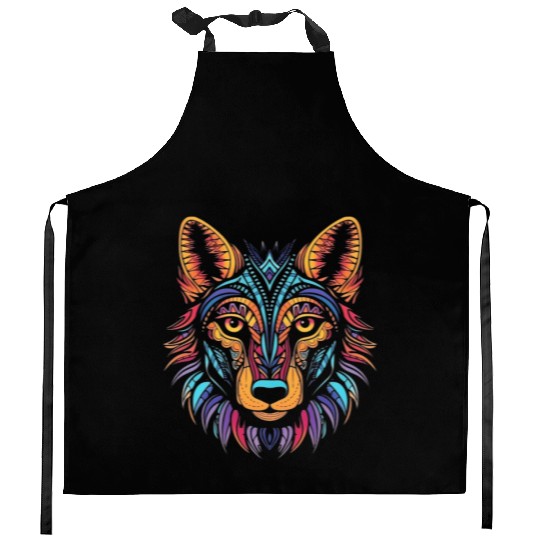 German Shepherd Funny Dog Street Art Comic Pet Kitchen Aprons