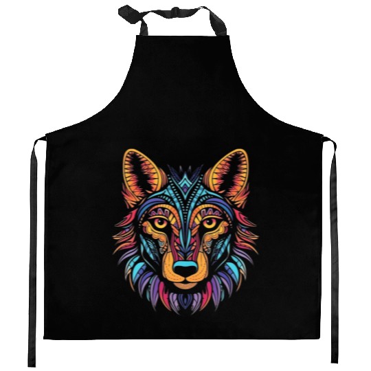 German Shepherd Funny Dog Street Art Comic Pet Kitchen Aprons