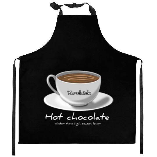Drink Hot chocolate good winter Yardside font Kitchen Aprons