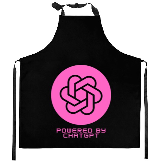 Powered by ChatGPT (Pink Design) Kitchen Aprons