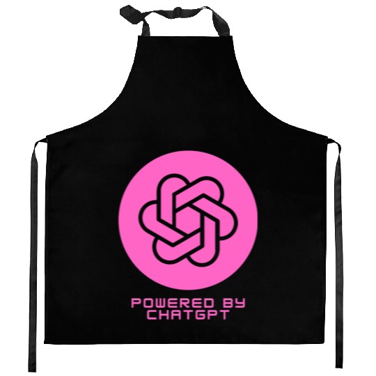 Powered by ChatGPT (Pink Design) Kitchen Aprons