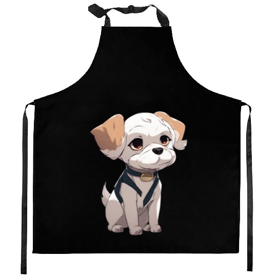"Golden Retriever Devotion: Embracing Loyalty Kitchen Aprons