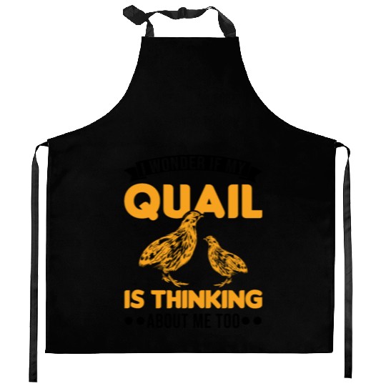 Warning Quail Breeding Breeders Kitchen Aprons