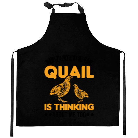 Warning Quail Breeding Breeders Kitchen Aprons