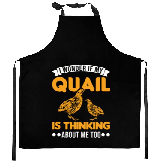 Warning Quail Breeding Breeders Kitchen Aprons