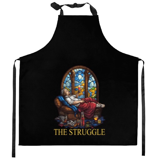 Sip & Sit Comedy: The Struggle Chronicles Kitchen Aprons