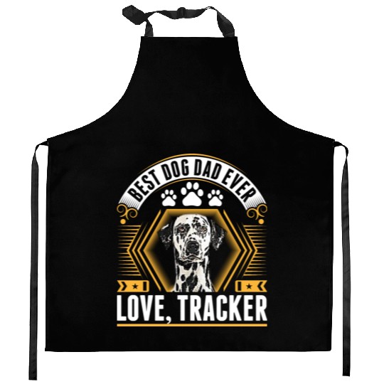 Best Great Dane Dog Dad Ever Love Tracker Kitchen Aprons