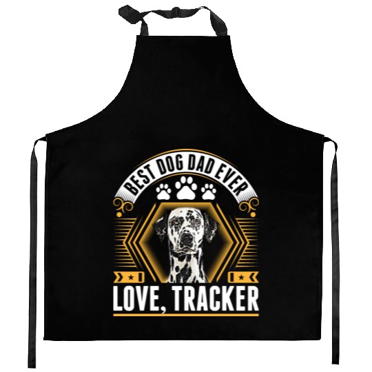 Best Great Dane Dog Dad Ever Love Tracker Kitchen Aprons