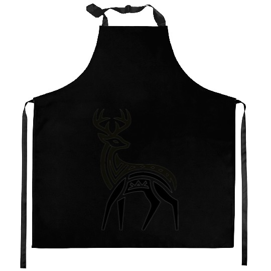 Deer Native American Zodiac Kitchen Aprons