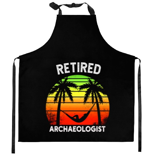 Twilight of Discovery: A Retired Archaeologist Kitchen Aprons