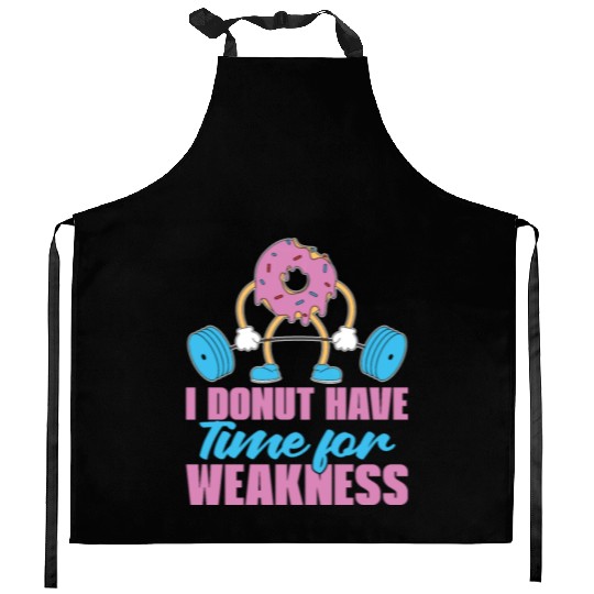 Fitness Donut Donut Gym Kitchen Aprons