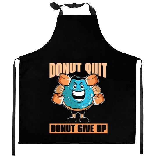 Fitness Donut Donut Gym Kitchen Aprons