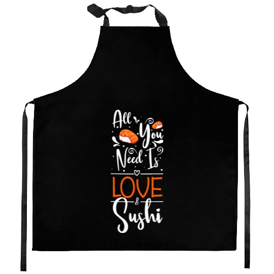 Sushi Food Chopsticks Kitchen Aprons