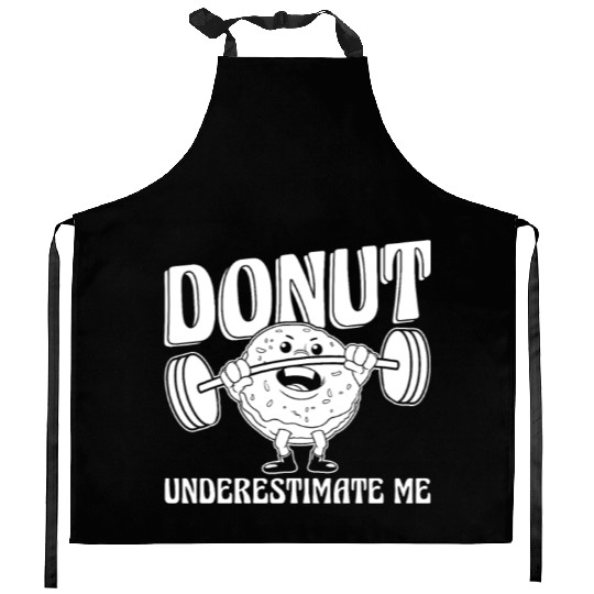 Fitness Donut Funny Donut Gym Kitchen Aprons