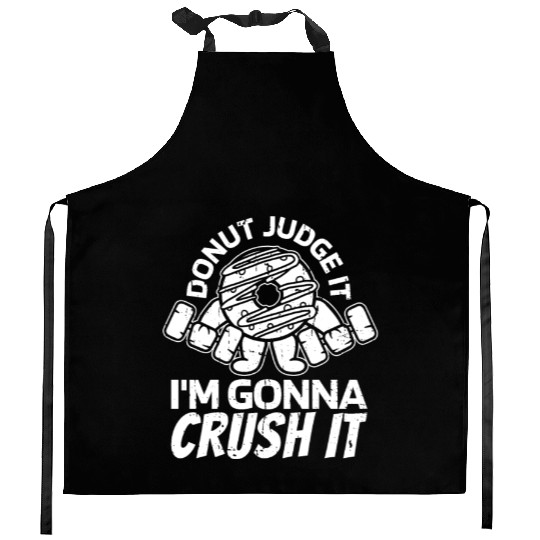 Fitness Donut Funny Donut Gym Kitchen Aprons