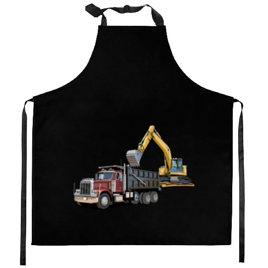 Dump Truck and Excavator Kitchen Aprons
