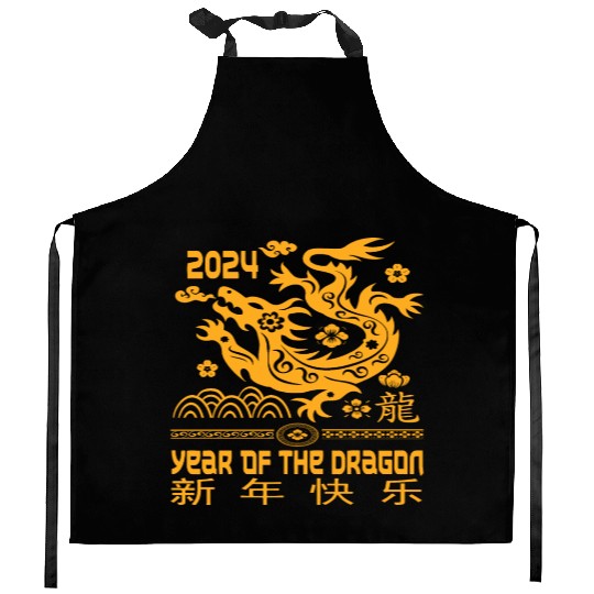 Zodiac Chinese New Year 2024 | Year Of The Dragon Kitchen Aprons