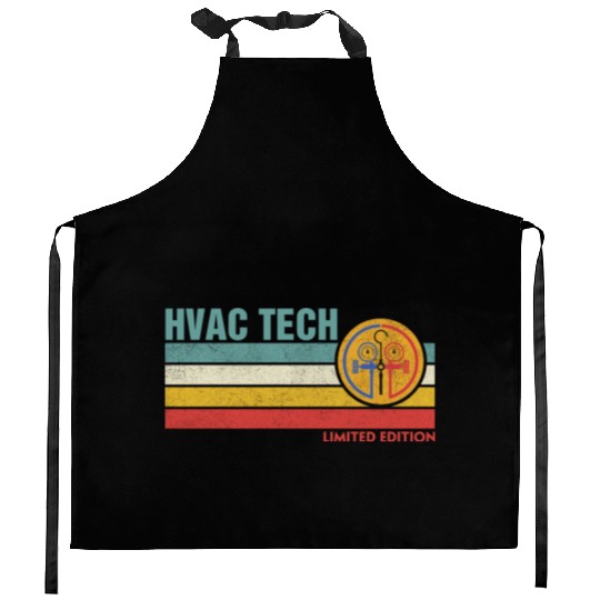 HVAC Technician Limited Edition Funny HVAC Mechani Kitchen Aprons