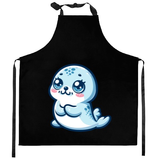 Graceful Seal Serenity Kitchen Aprons