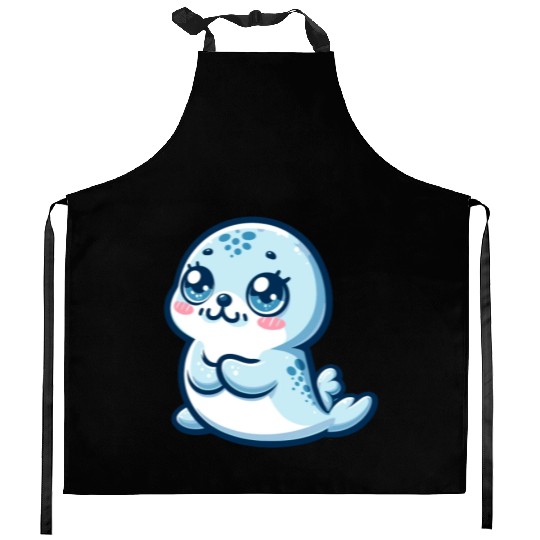 Graceful Seal Serenity Kitchen Aprons