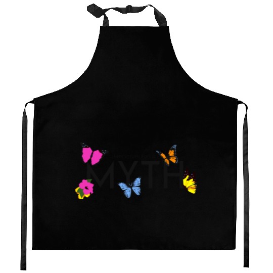 Impossible is a... Myth Hibiscus et papillon Kitchen Aprons